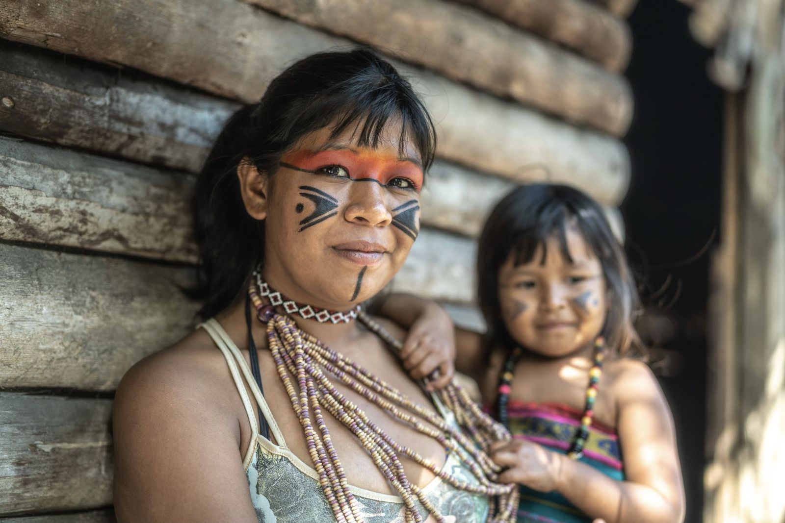 Indigenous community members representing sustainability initiatives